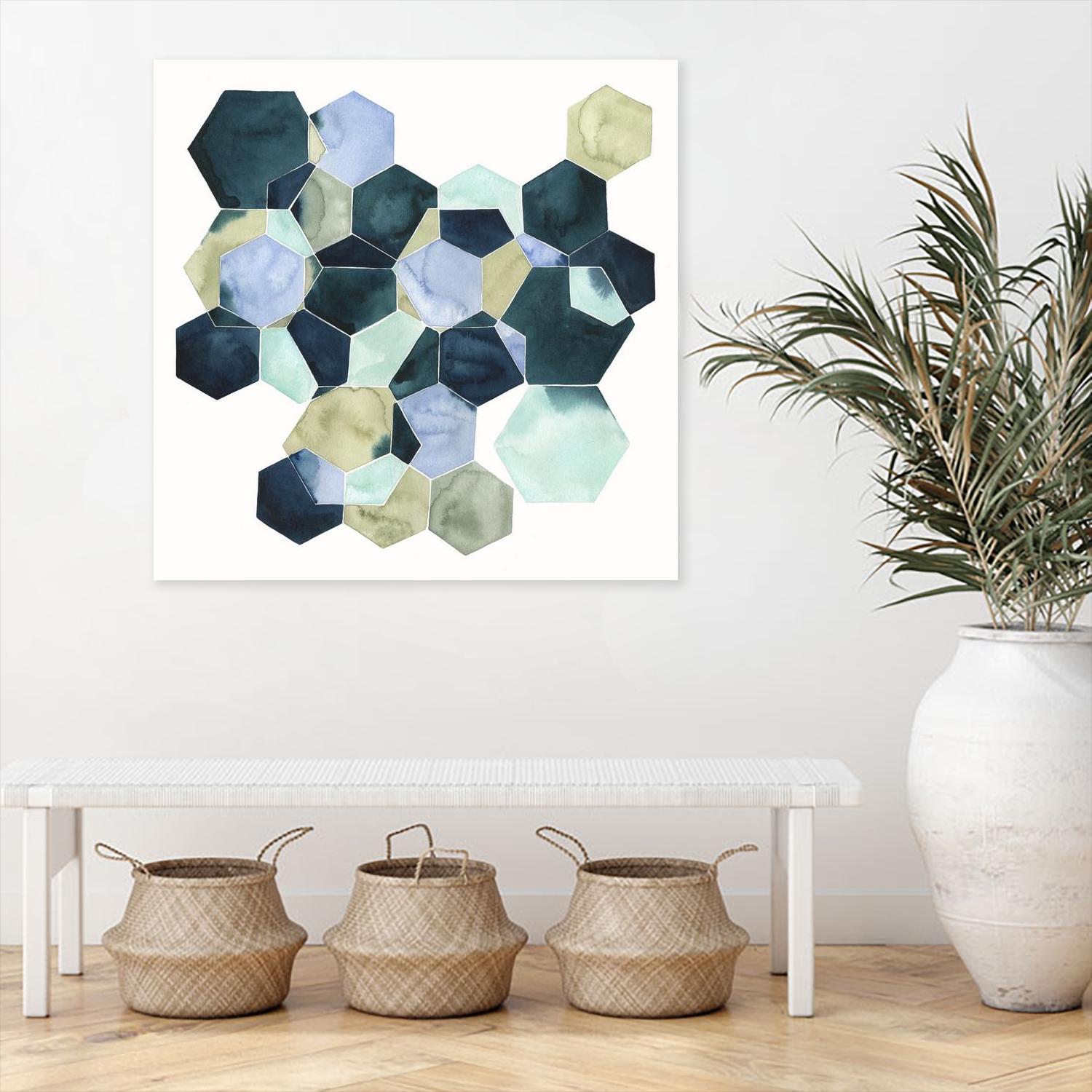 Crystallize II by Grace Popp on GIANT ART - green abstract