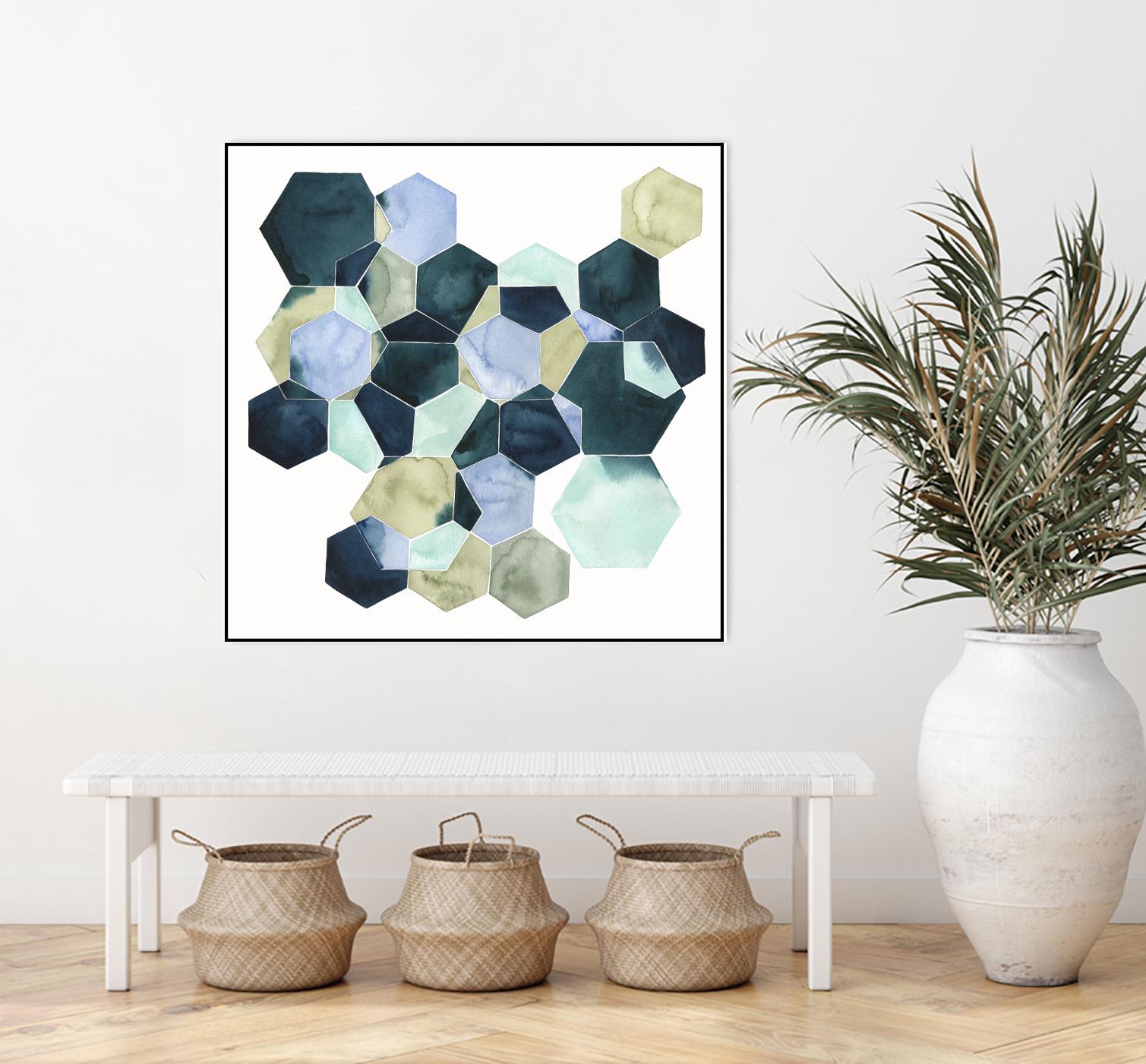 Crystallize II by Grace Popp on GIANT ART - green abstract