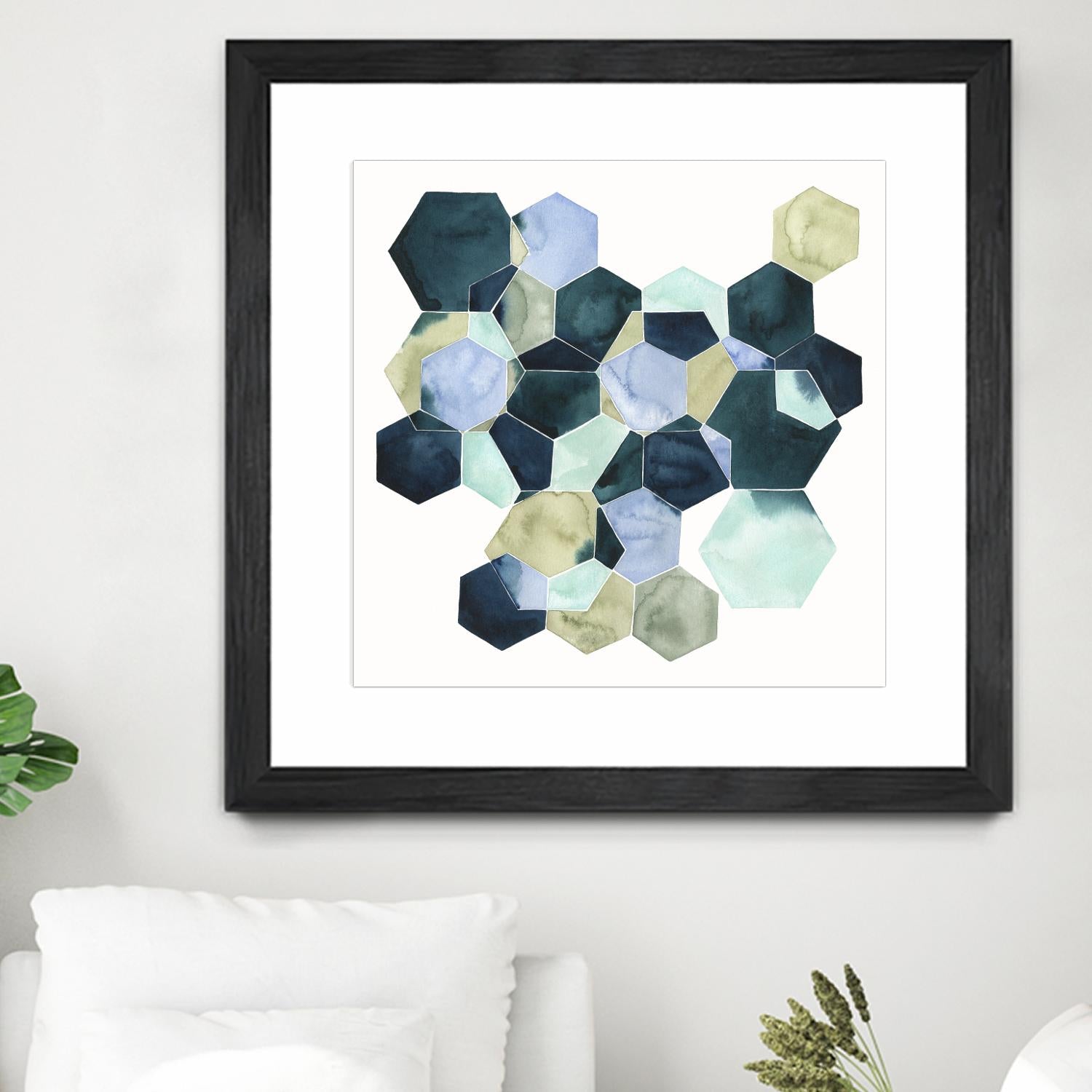 Crystallize II by Grace Popp on GIANT ART - green abstract