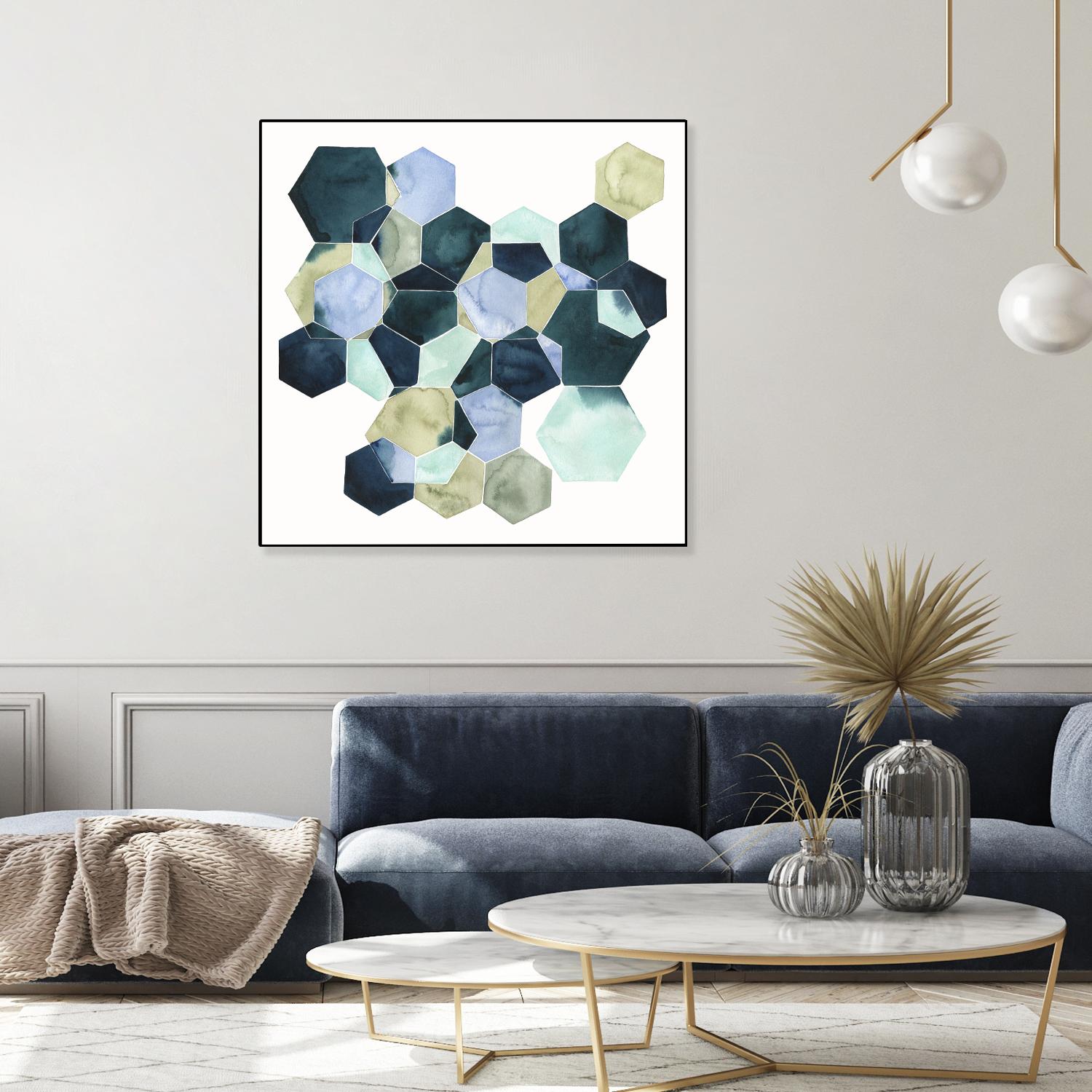 Crystallize II by Grace Popp on GIANT ART - green abstract