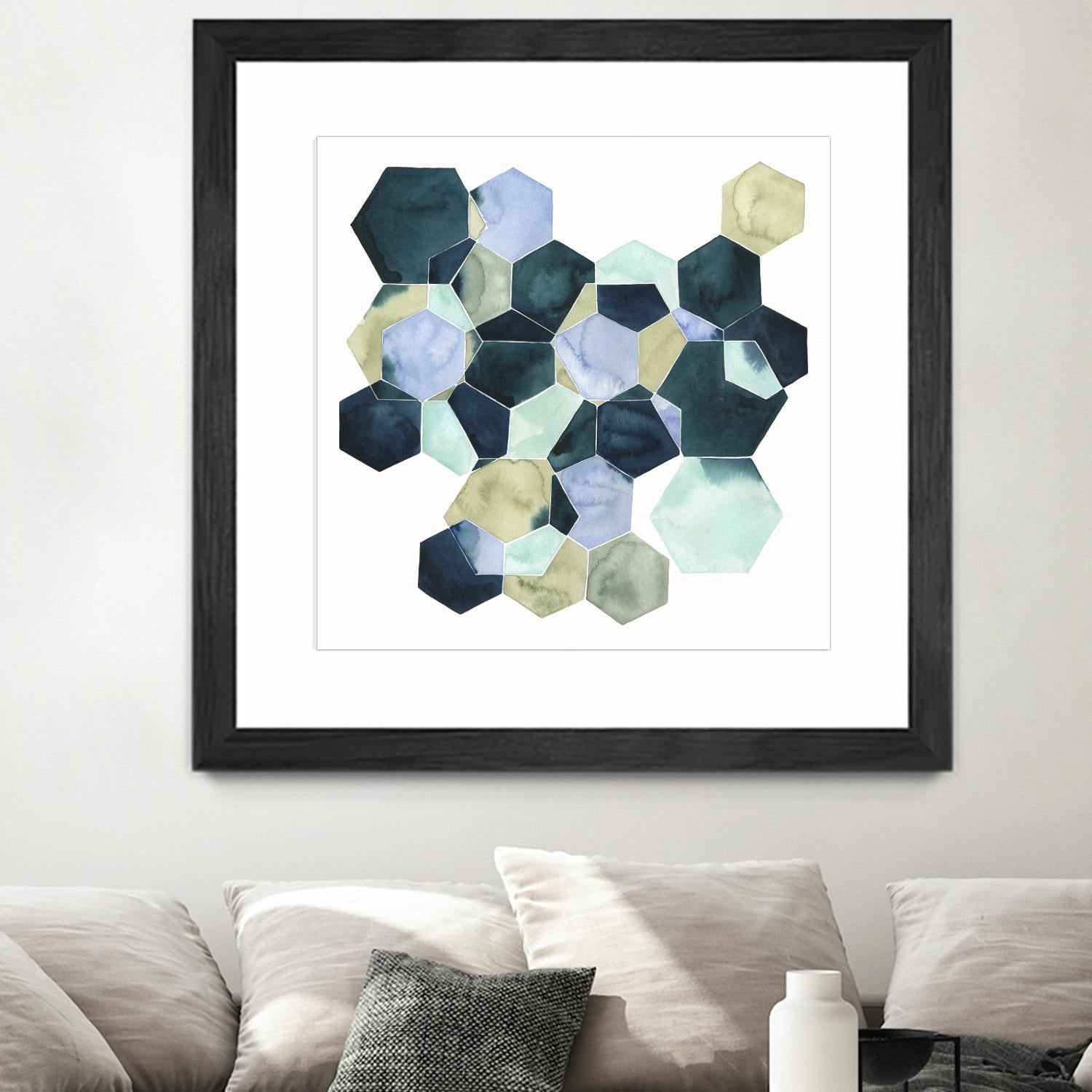 Crystallize II by Grace Popp on GIANT ART - green abstract