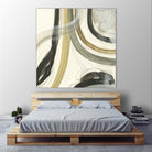 Neutral Lines II by June Erica Vess on GIANT ART - brown abstract