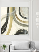 Neutral Lines II by June Erica Vess on GIANT ART - brown abstract