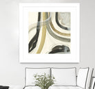 Neutral Lines II by June Erica Vess on GIANT ART - brown abstract