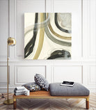 Neutral Lines II by June Erica Vess on GIANT ART - brown abstract
