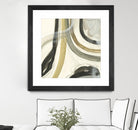 Neutral Lines II by June Erica Vess on GIANT ART - brown abstract
