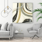 Neutral Lines II by June Erica Vess on GIANT ART - brown abstract