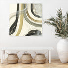 Neutral Lines II by June Erica Vess on GIANT ART - brown abstract