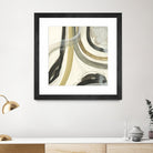 Neutral Lines II by June Erica Vess on GIANT ART - brown abstract