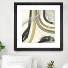 Neutral Lines II by June Erica Vess on GIANT ART - brown abstract