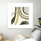 Neutral Lines II by June Erica Vess on GIANT ART - brown abstract