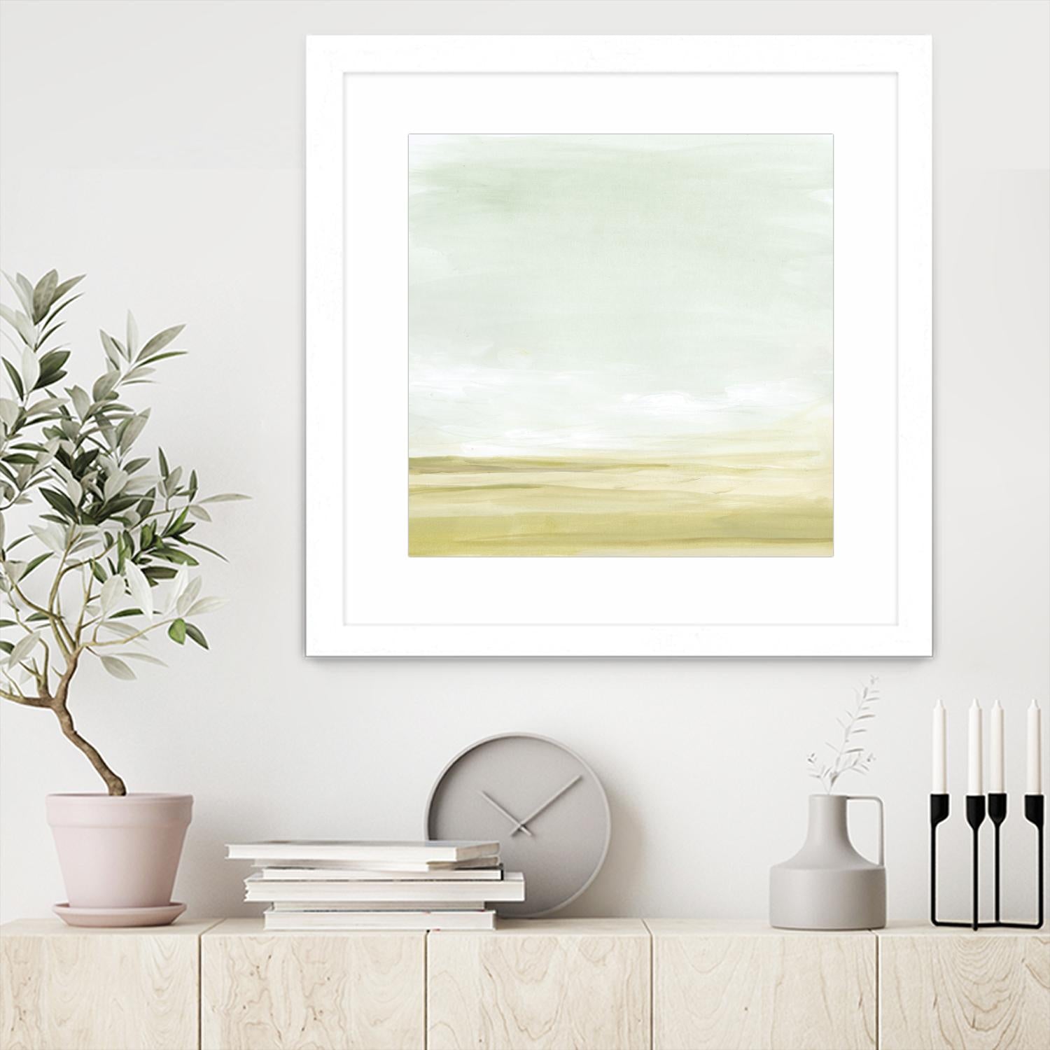 Intangible Horizon II by June Erica Vess on GIANT ART - green sea scene