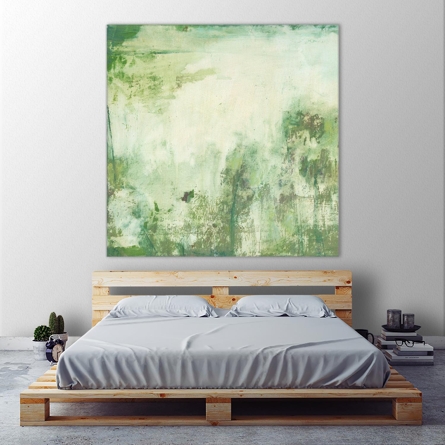 Down by the River I by Jodi Fuchs on GIANT ART - green abstract