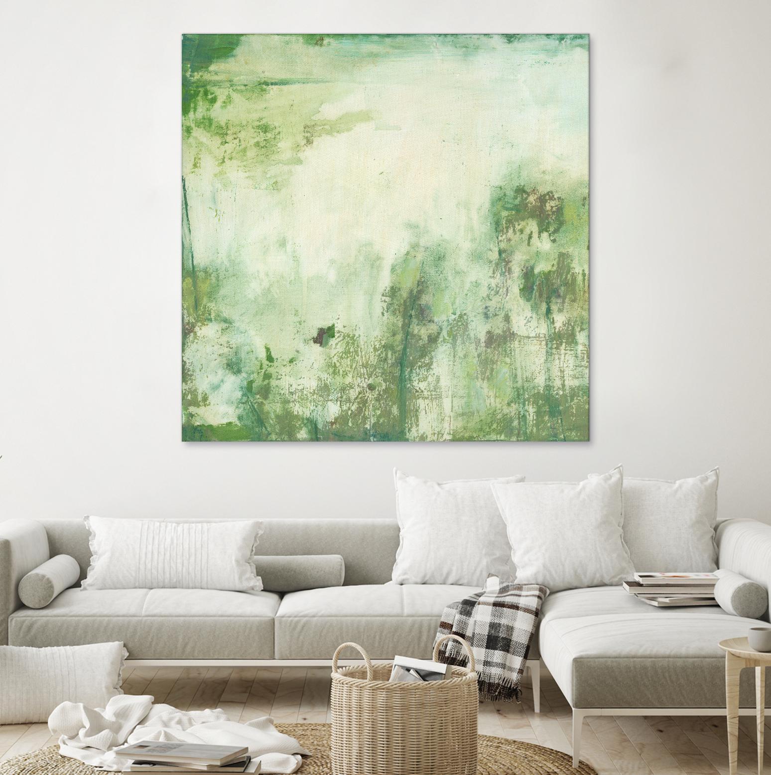 Down by the River I by Jodi Fuchs on GIANT ART - green abstract