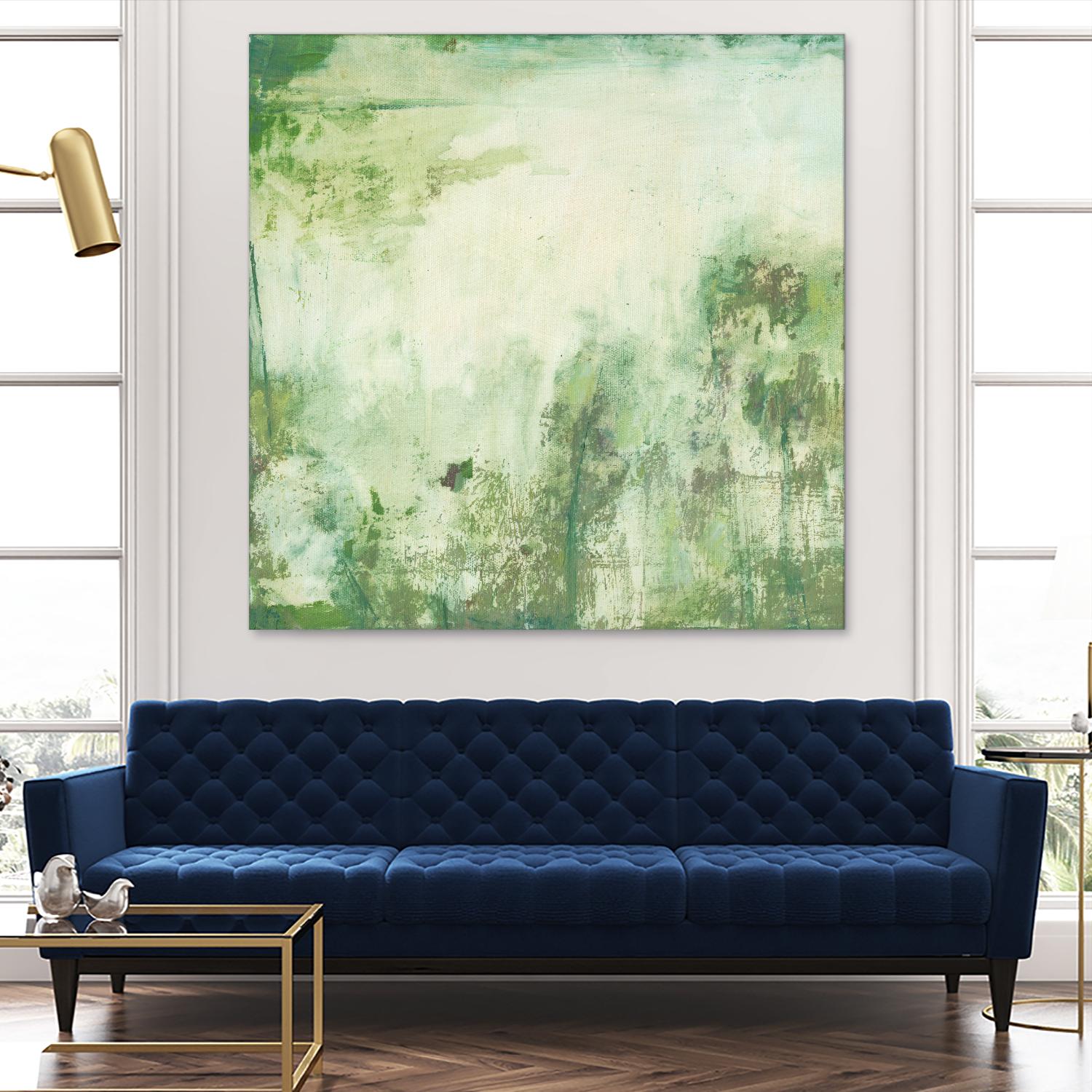 Down by the River I by Jodi Fuchs on GIANT ART - green abstract