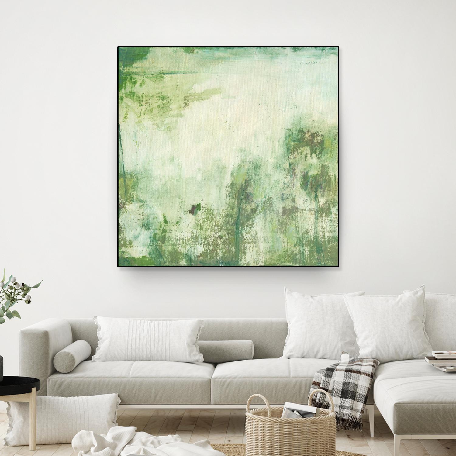 Down by the River I by Jodi Fuchs on GIANT ART - green abstract