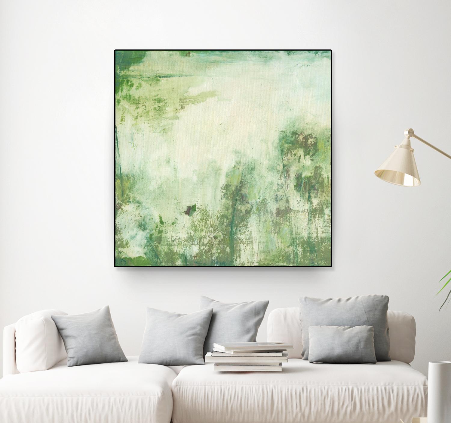 Down by the River I by Jodi Fuchs on GIANT ART - green abstract
