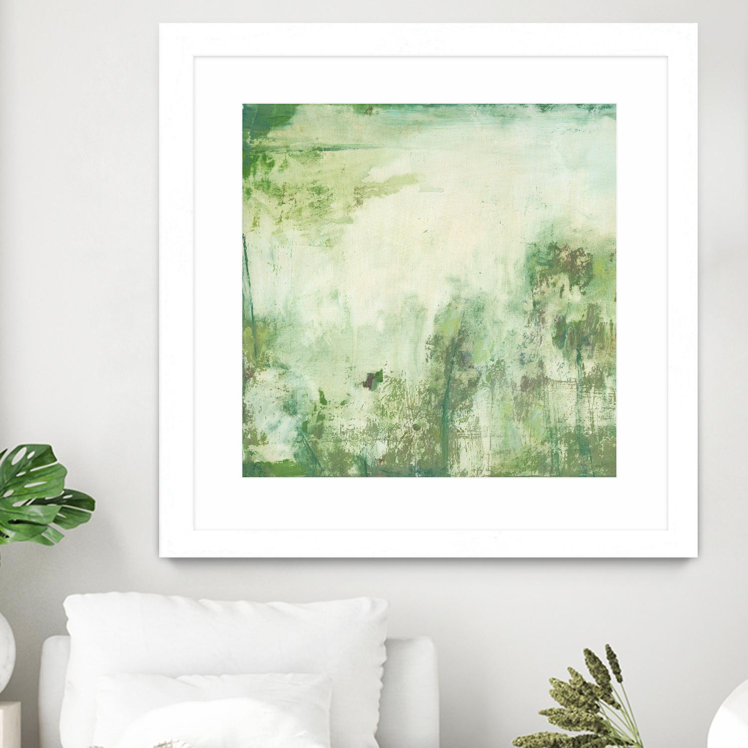 Down by the River I by Jodi Fuchs on GIANT ART - green abstract