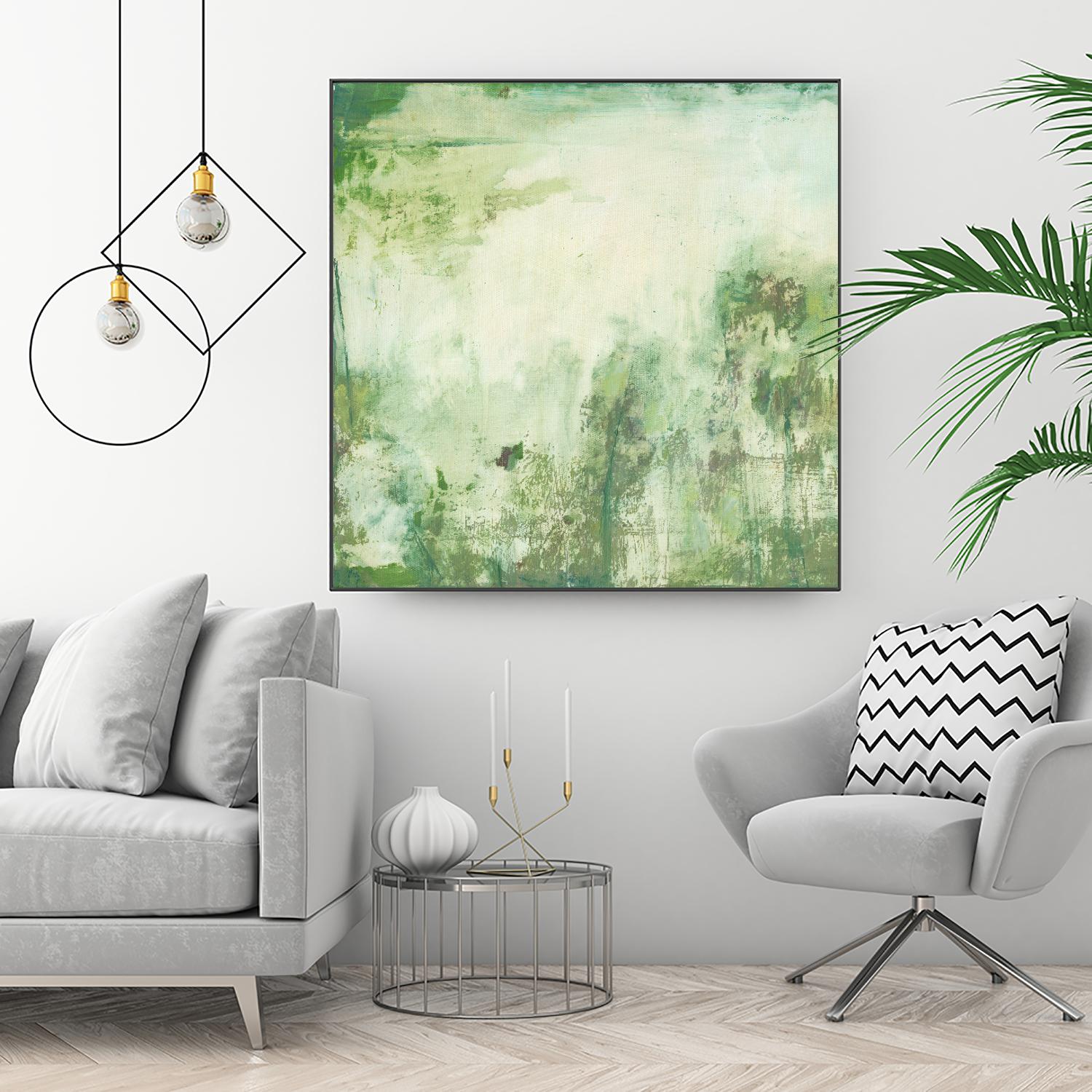 Down by the River I by Jodi Fuchs on GIANT ART - green abstract