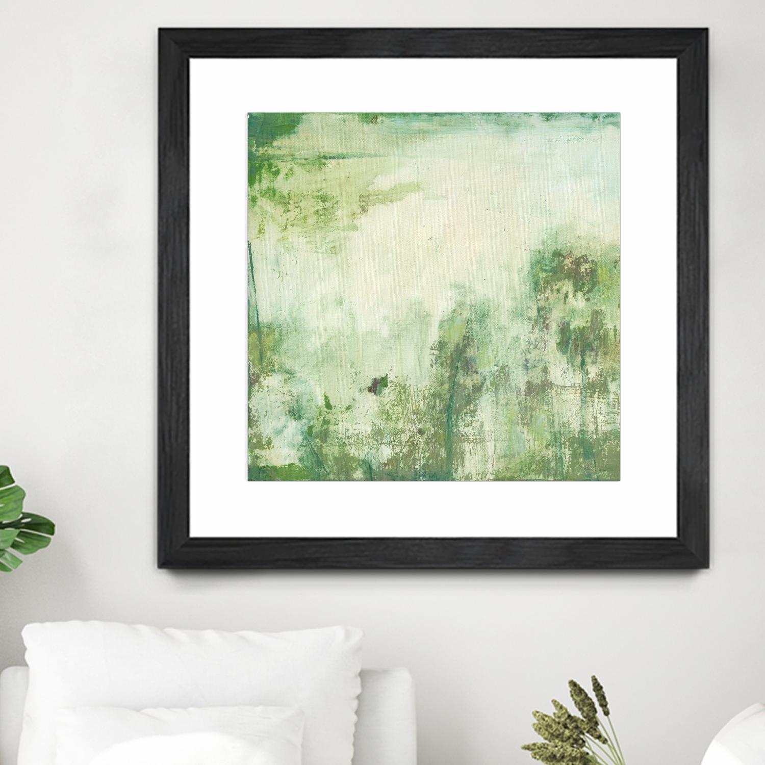 Down by the River I by Jodi Fuchs on GIANT ART - green abstract