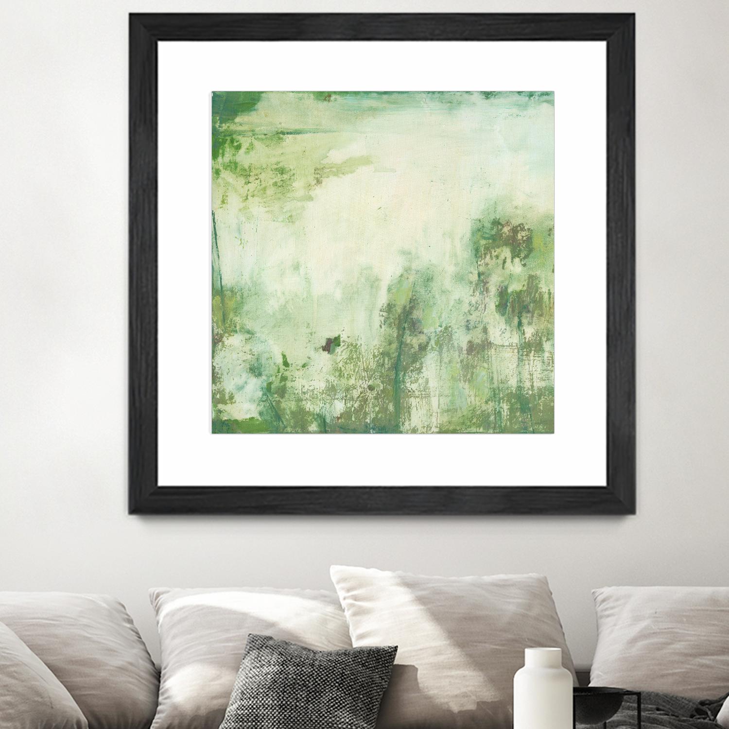 Down by the River I by Jodi Fuchs on GIANT ART - green abstract