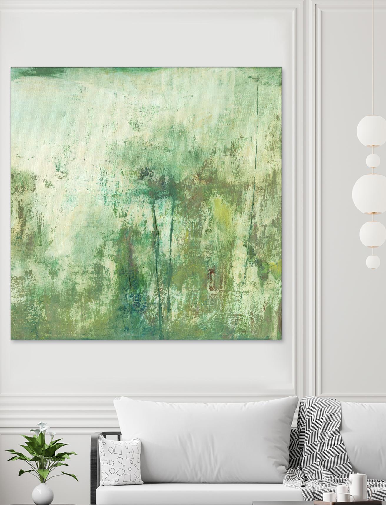 Down by the River II by Jodi Fuchs on GIANT ART - green abstract