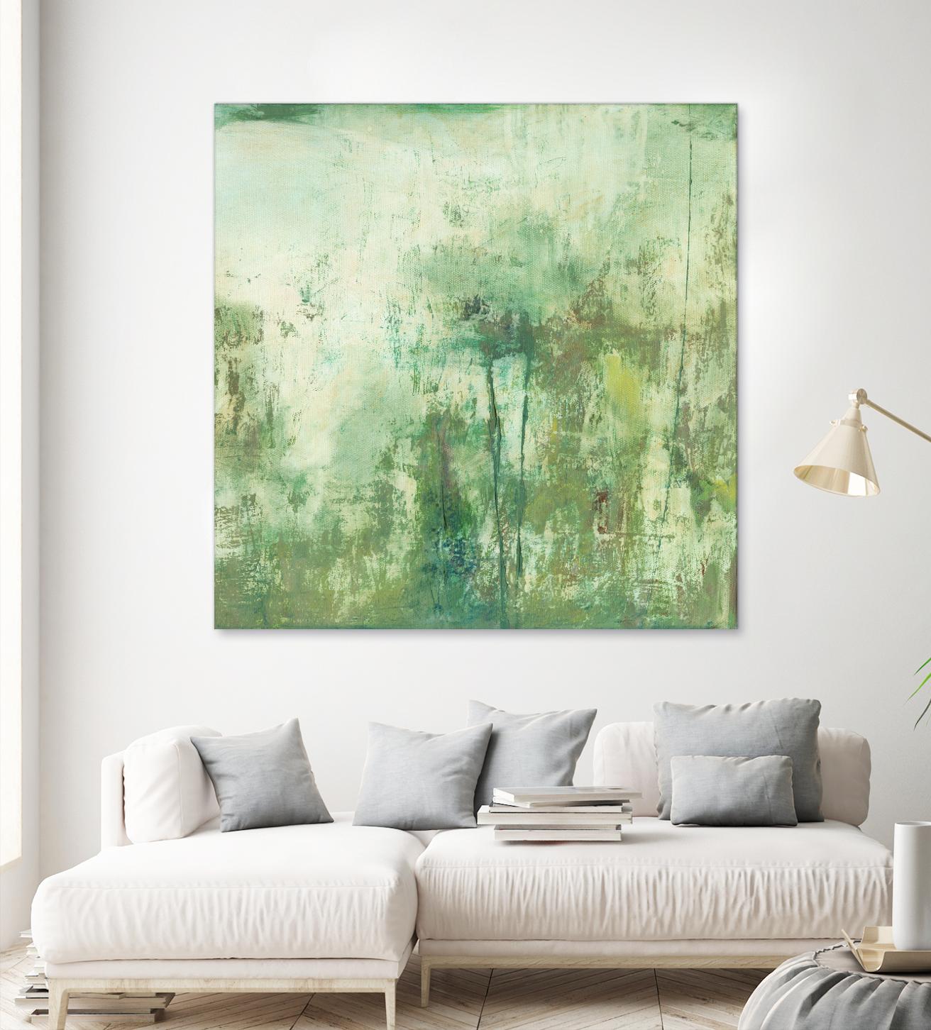 Down by the River II by Jodi Fuchs on GIANT ART - green abstract