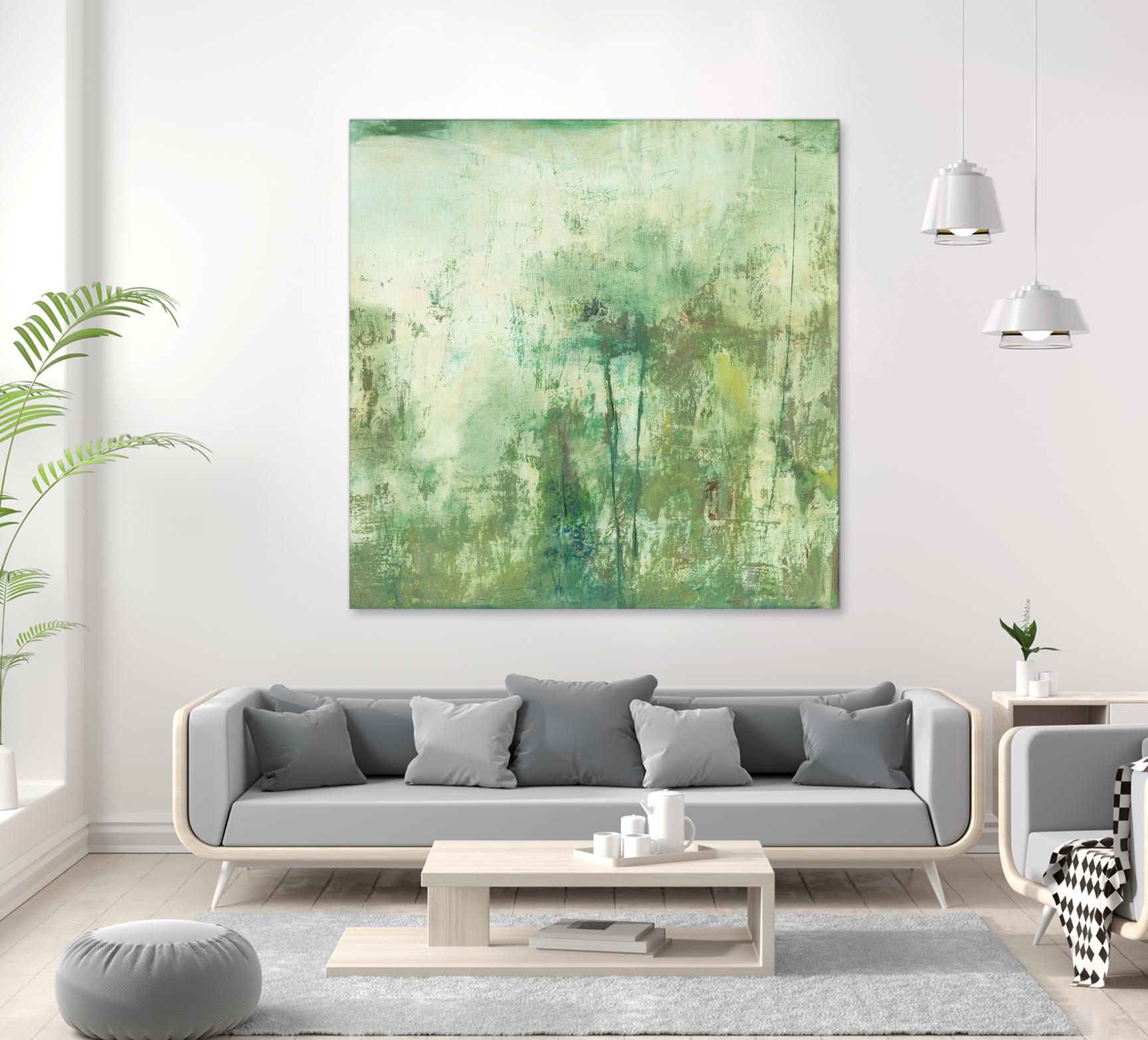 Down by the River II by Jodi Fuchs on GIANT ART - green abstract