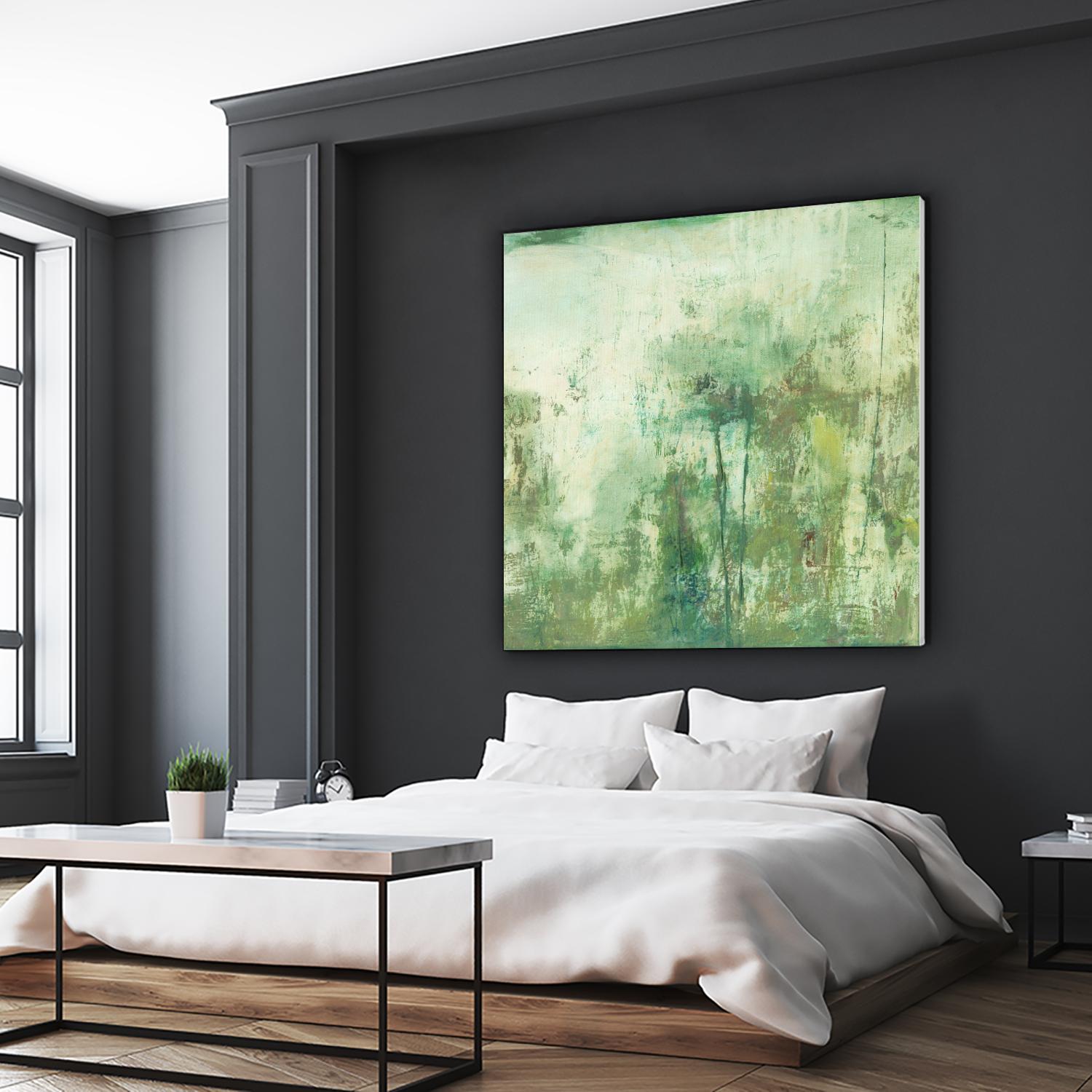 Down by the River II by Jodi Fuchs on GIANT ART - green abstract