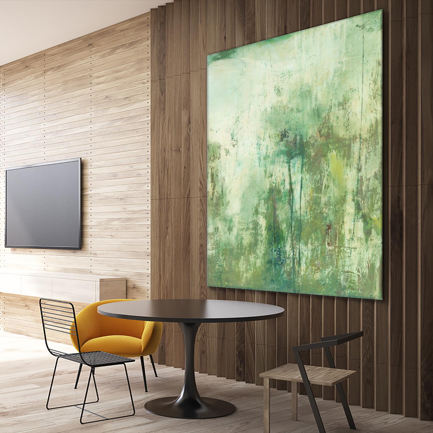 Down by the River II by Jodi Fuchs on GIANT ART - green abstract