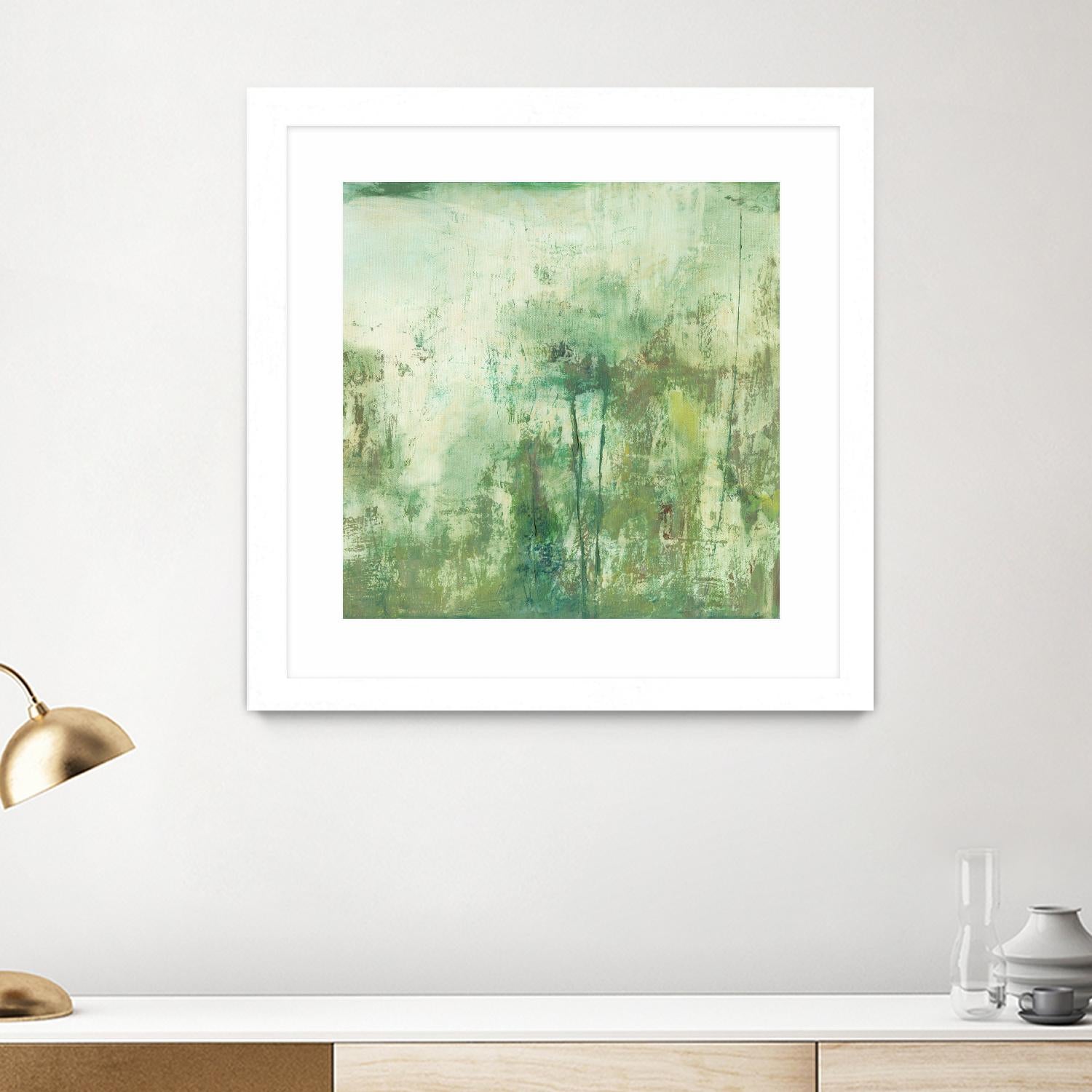 Down by the River II by Jodi Fuchs on GIANT ART - green abstract