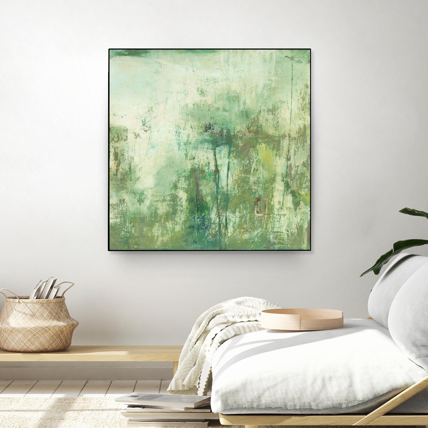 Down by the River II by Jodi Fuchs on GIANT ART - green abstract
