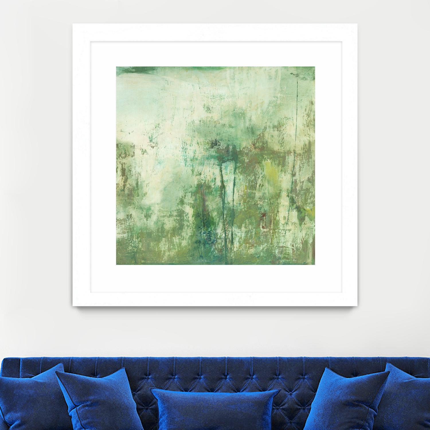 Down by the River II by Jodi Fuchs on GIANT ART - green abstract