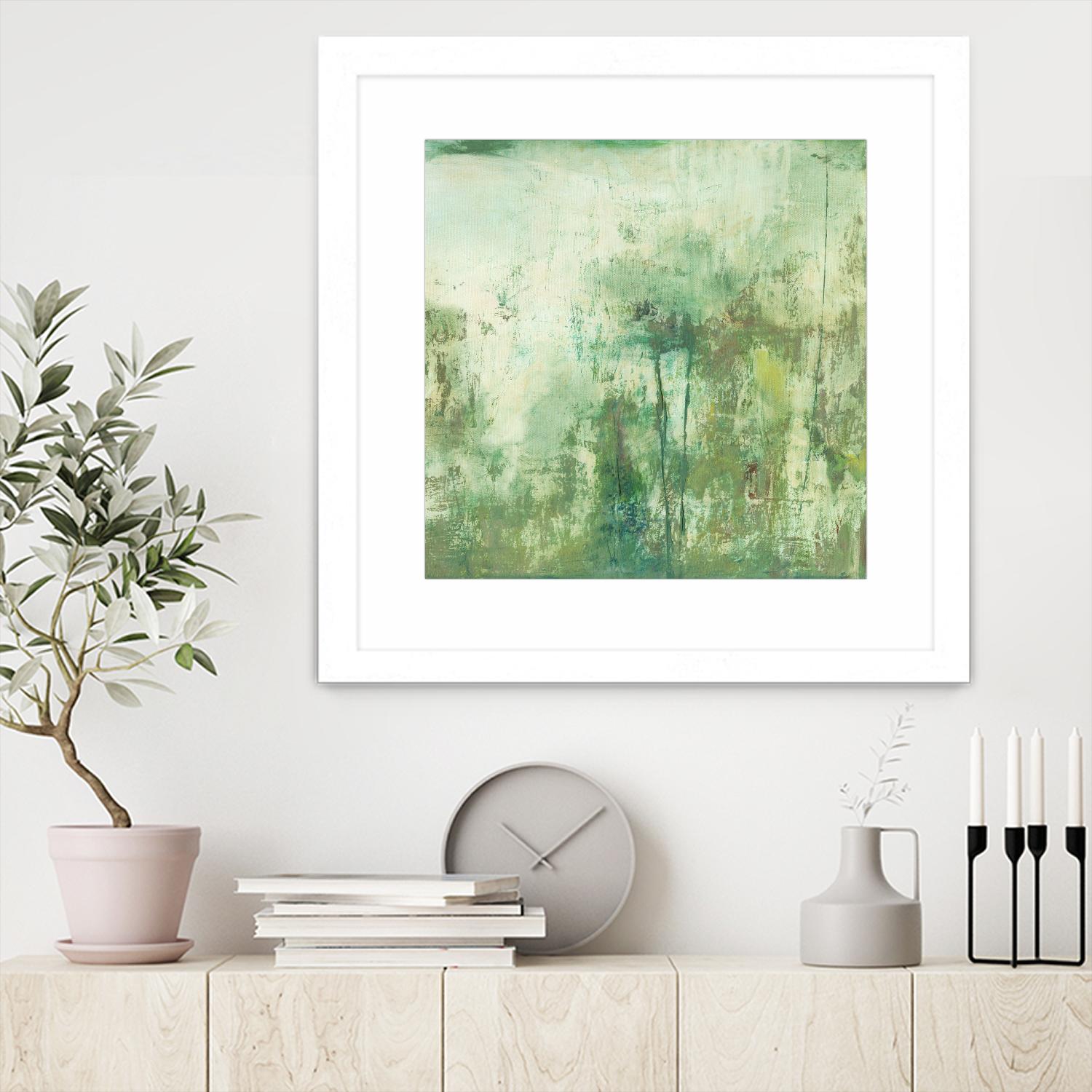 Down by the River II by Jodi Fuchs on GIANT ART - green abstract