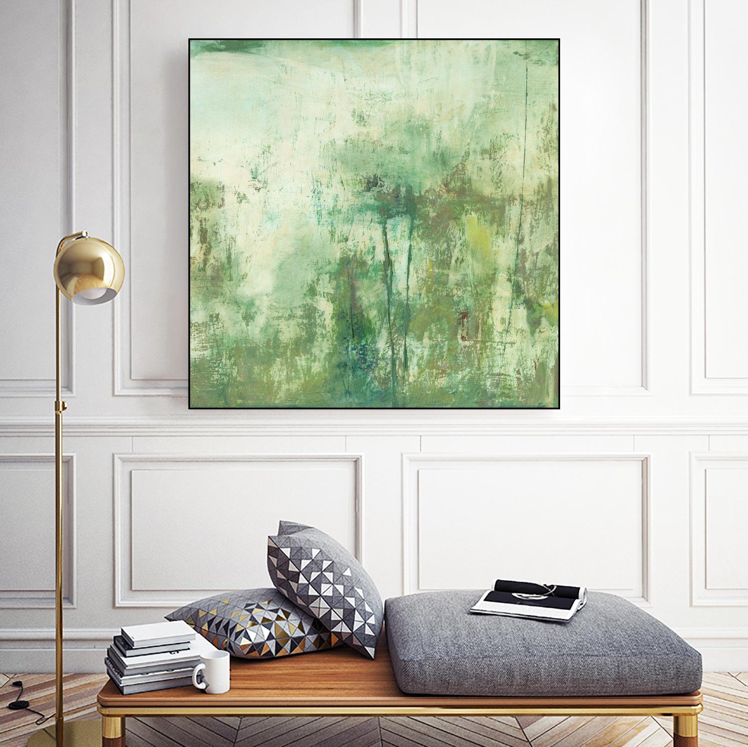 Down by the River II by Jodi Fuchs on GIANT ART - green abstract