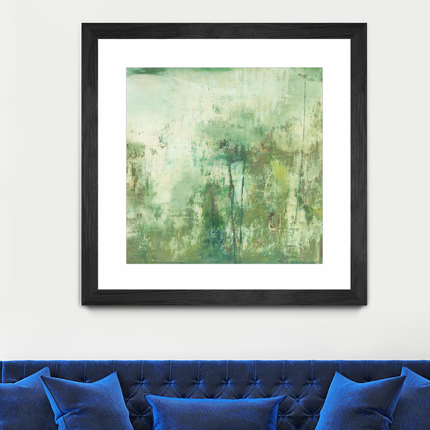 Down by the River II by Jodi Fuchs on GIANT ART - green abstract