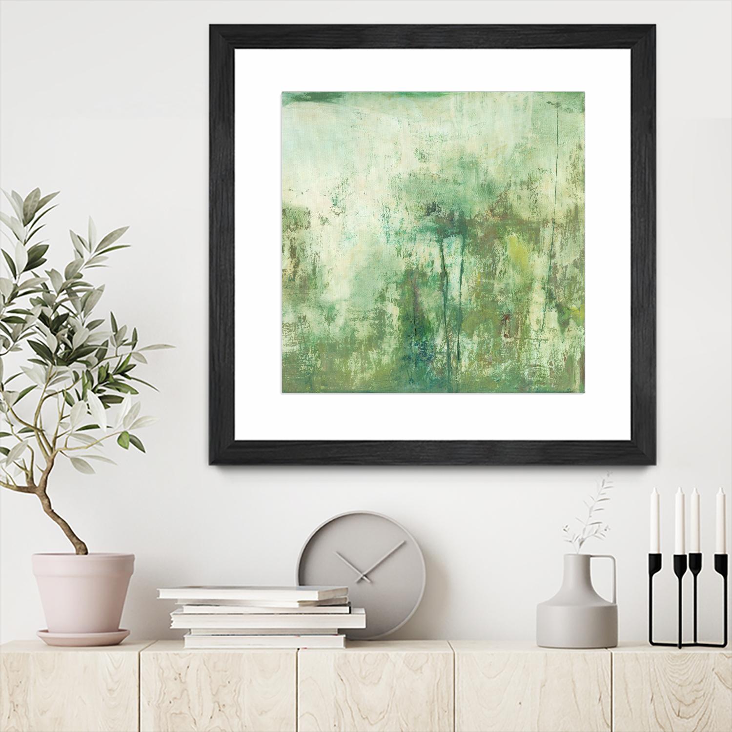 Down by the River II by Jodi Fuchs on GIANT ART - green abstract