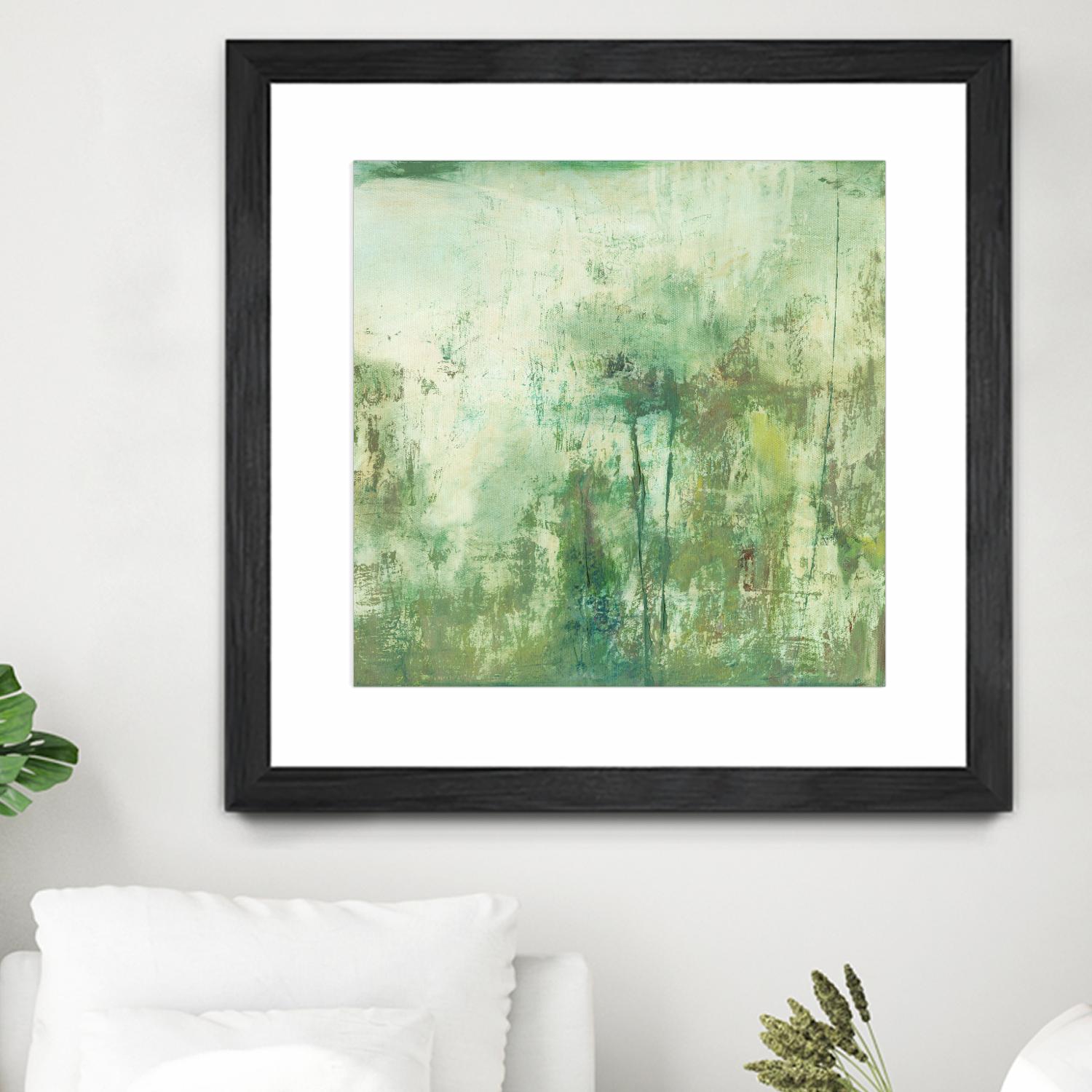 Down by the River II by Jodi Fuchs on GIANT ART - green abstract