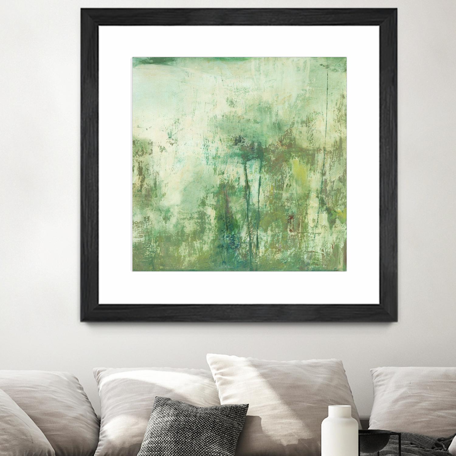 Down by the River II by Jodi Fuchs on GIANT ART - green abstract
