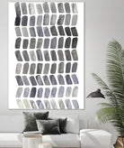 Watercolor Chevron I by Grace Popp on GIANT ART - black abstract