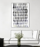 Watercolor Chevron I by Grace Popp on GIANT ART - black abstract