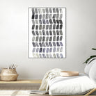 Watercolor Chevron I by Grace Popp on GIANT ART - black abstract