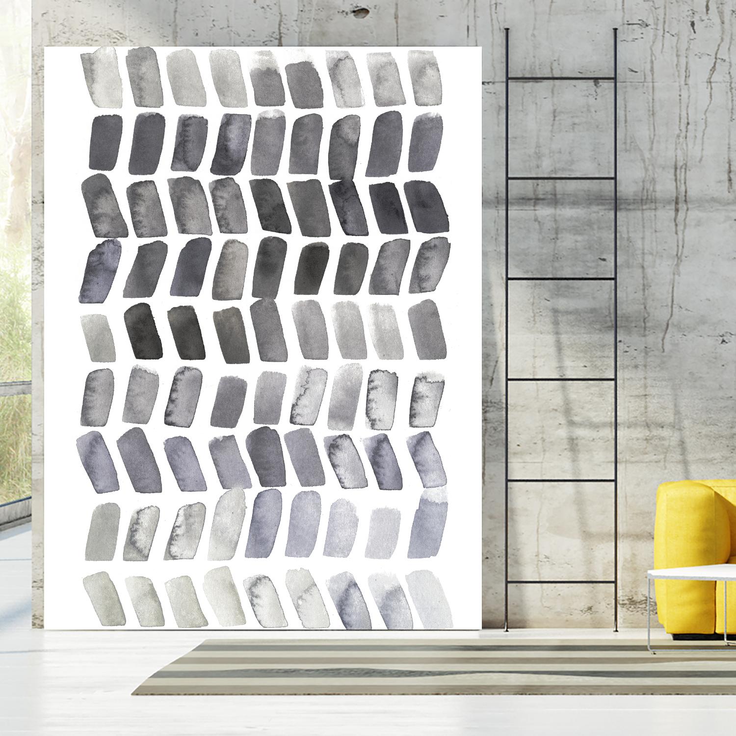 Watercolor Chevron II by Grace Popp on GIANT ART - black abstract