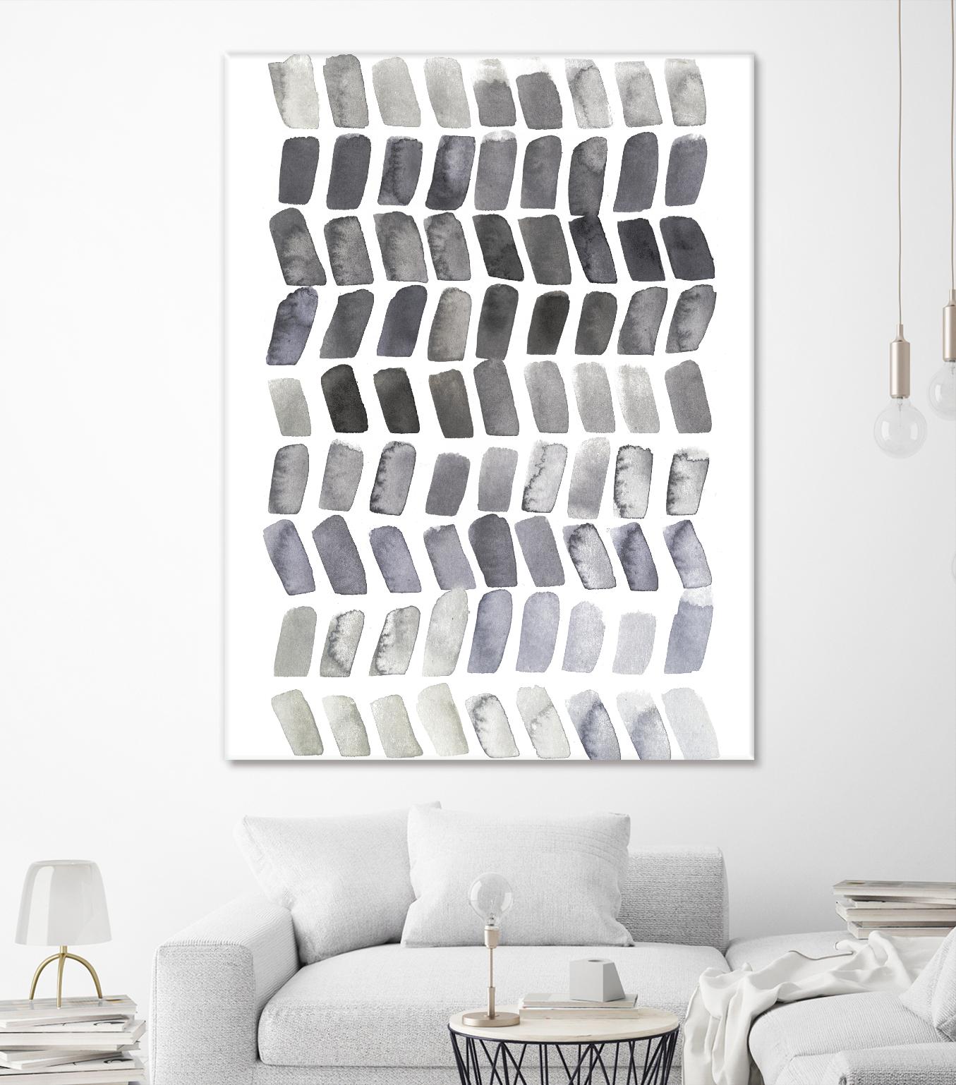 Watercolor Chevron II by Grace Popp on GIANT ART - black abstract