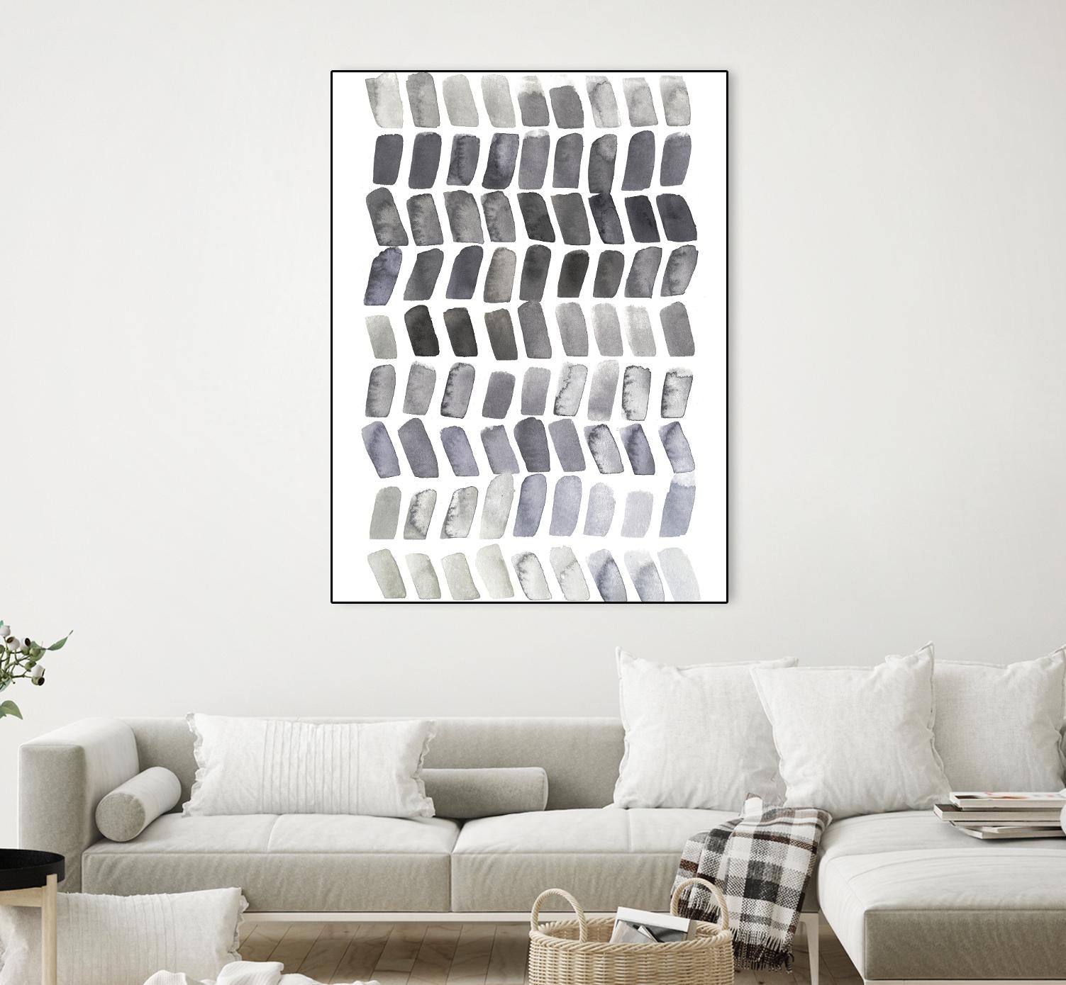 Watercolor Chevron II by Grace Popp on GIANT ART - black abstract