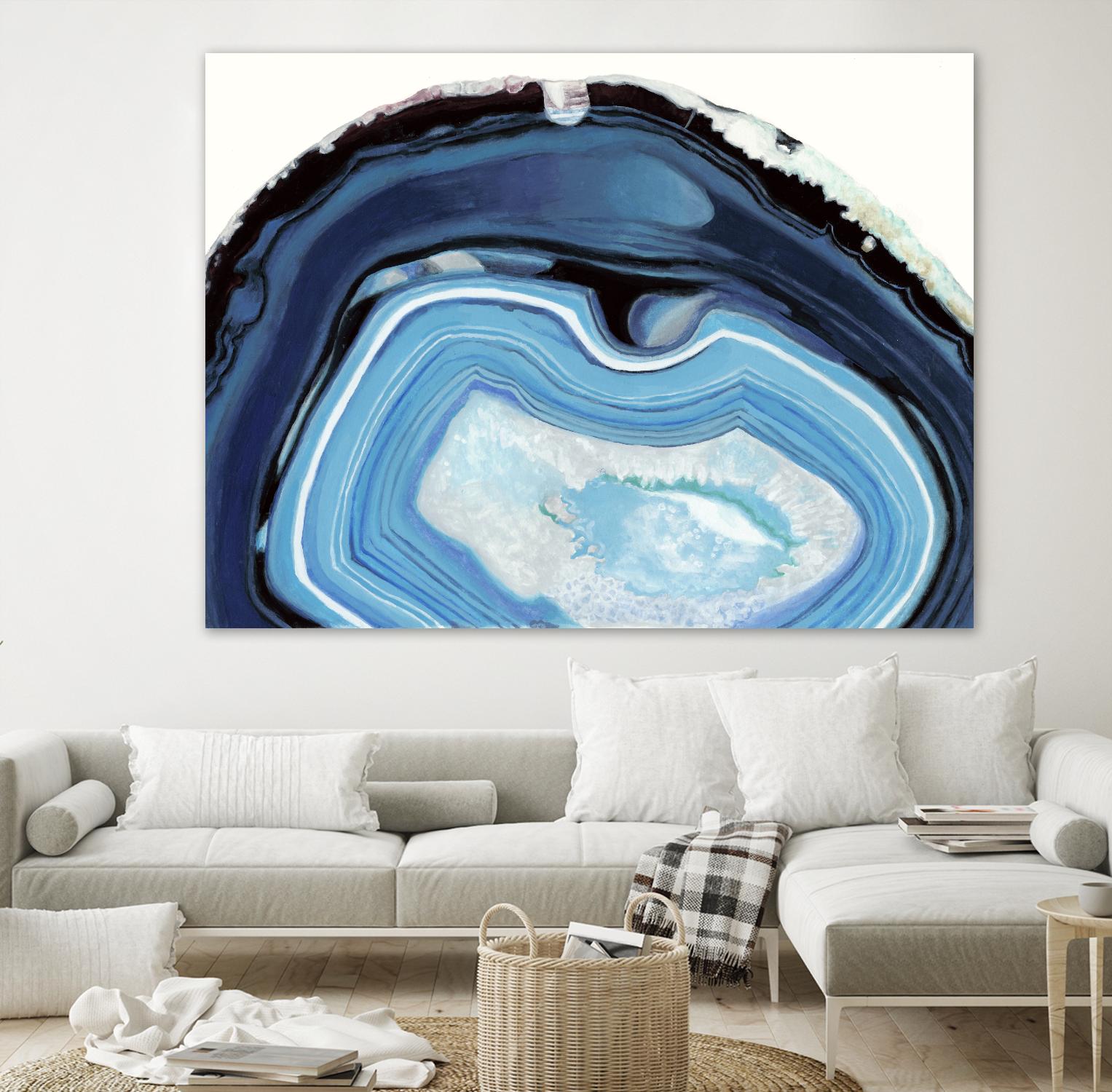 Agate Studies I by Naomi McCavitt on GIANT ART - blue abstract