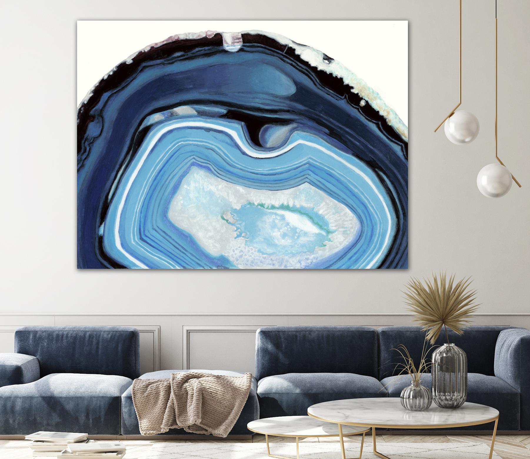 Agate Studies I by Naomi McCavitt on GIANT ART - blue abstract