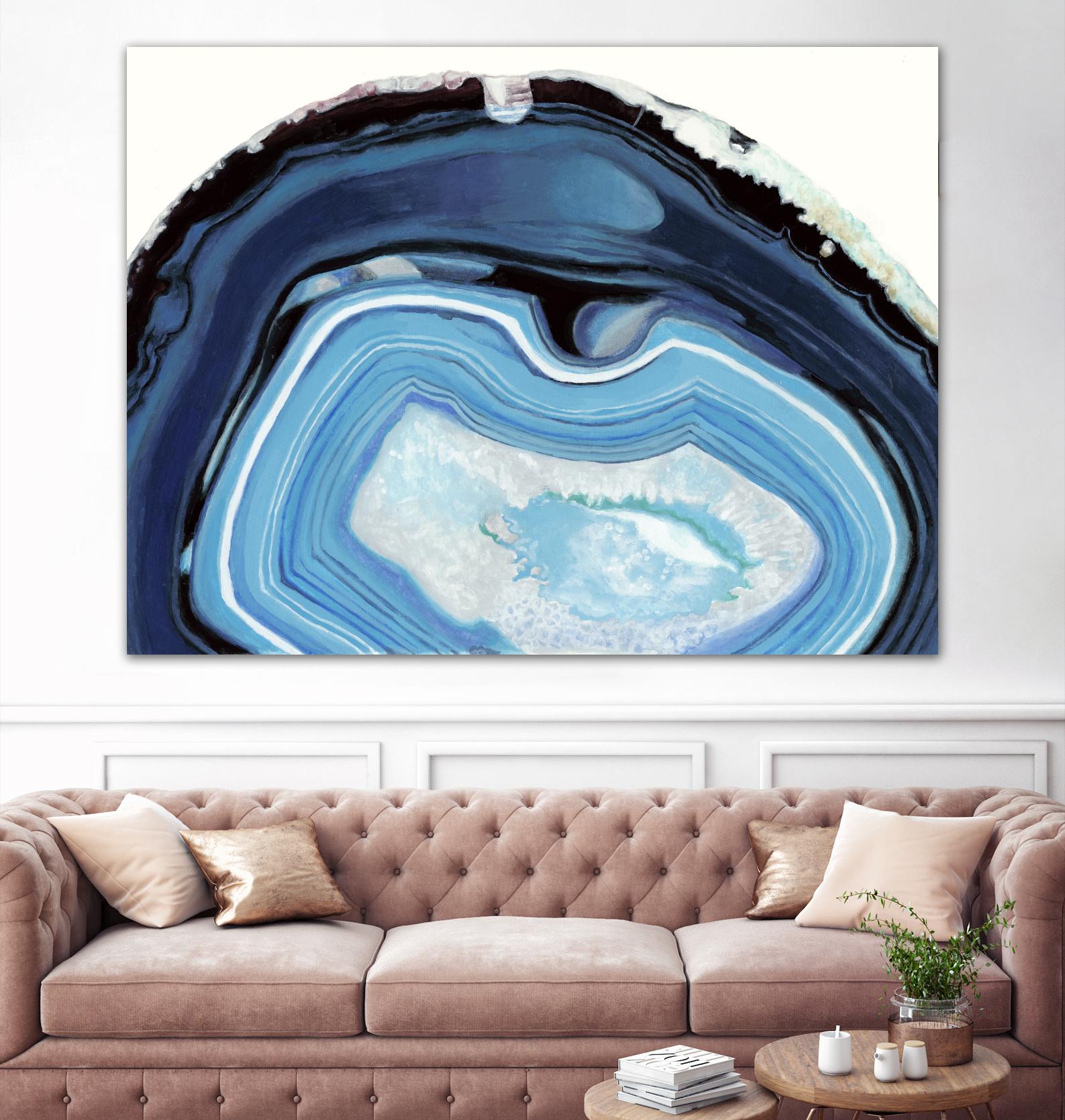Agate Studies I by Naomi McCavitt on GIANT ART - blue abstract