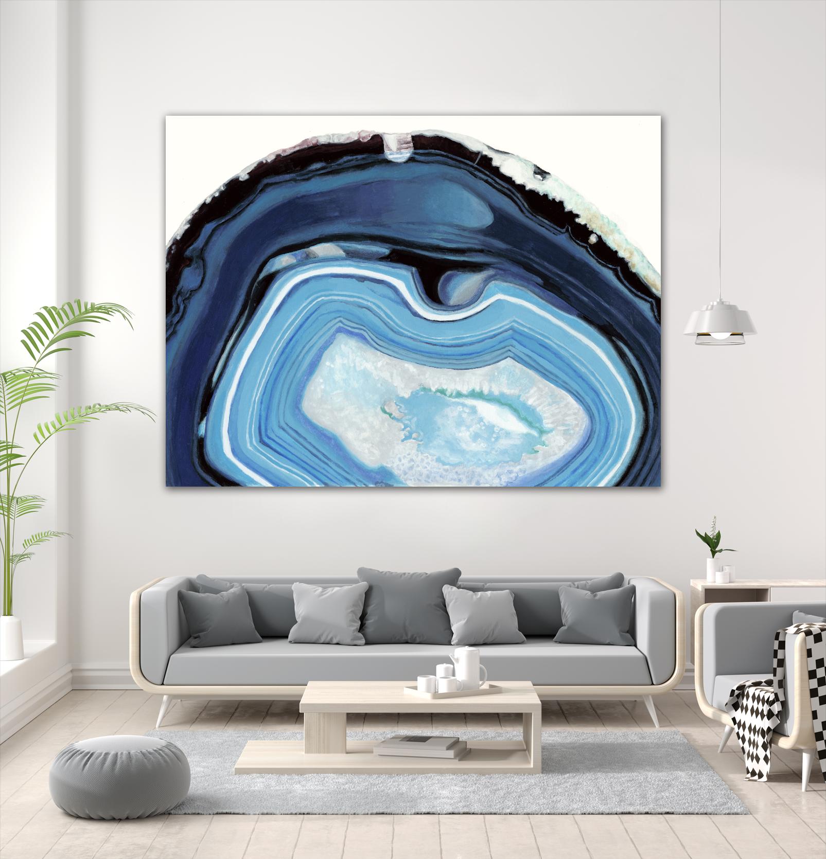 Agate Studies I by Naomi McCavitt on GIANT ART - blue abstract