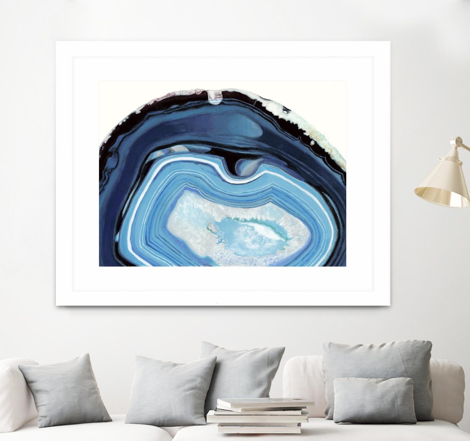 Agate Studies I by Naomi McCavitt on GIANT ART - blue abstract